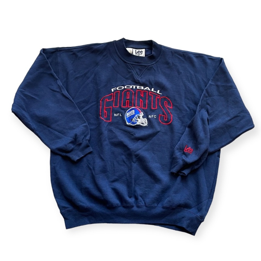 LEE SPORTS NY GIANTS CREWNECK SWEATSHIRT BLUE SZ. XL